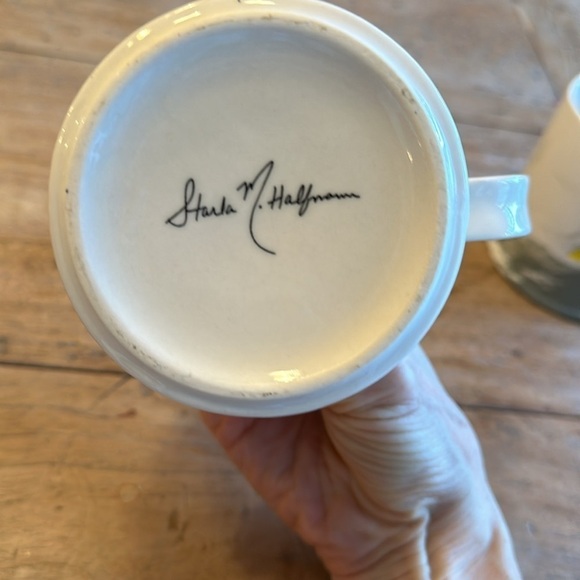 Anthropologie Petal Palette “A” Mug by Starla Michelle Halfmann — Floral Ceramic - Picture 5 of 7